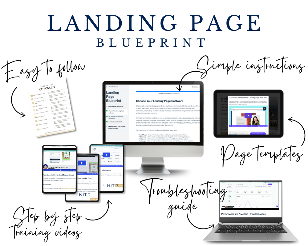 Landing page blueprint product image