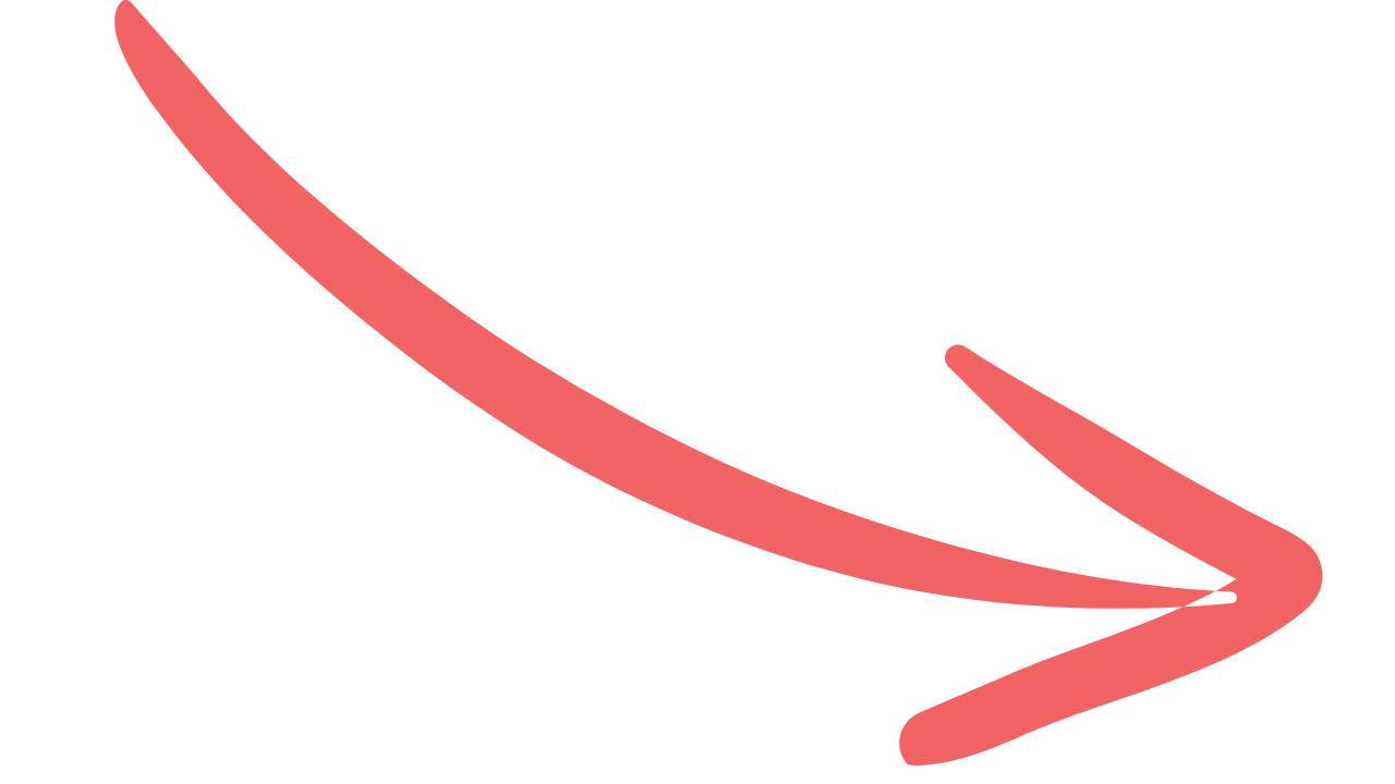 coral arrow pointing down right