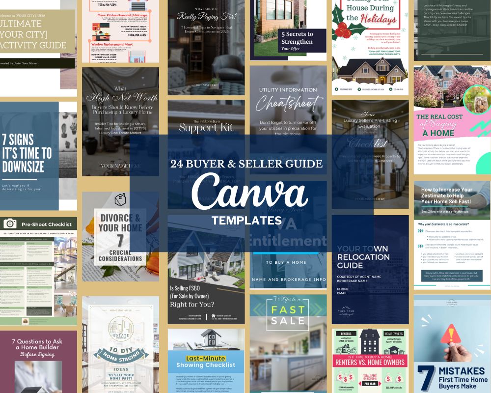 24 buyer and seller guide Canva templates